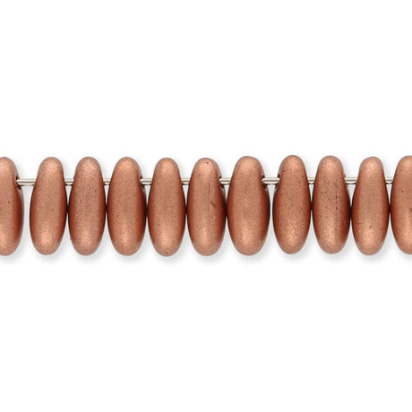 Rizo Glasperlen - 2,5 x 6 mm - Crystal Vintage Copper - PerlineBeads SA