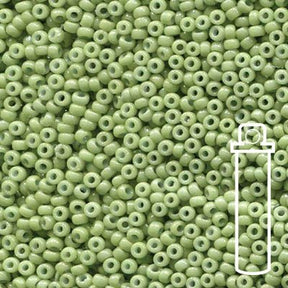 Rocailles - Perlen Miyuki 11/0 – Duracoat Opaque Dyed Spring Green - PerlineBeads SA