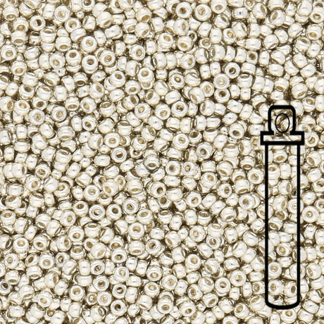 Rocailles - Perlen Miyuki 11/0 – Galvanized Silver - PerlineBeads SA