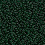 Rocailles - Perlen Miyuki 11/0 – Matte Transparent Emerald - PerlineBeads SA