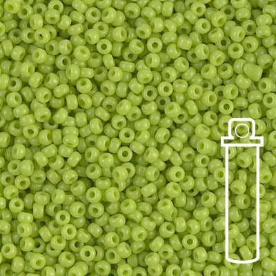Rocailles - Perlen Miyuki 11/0 – Opaque Chartruese - PerlineBeads SA