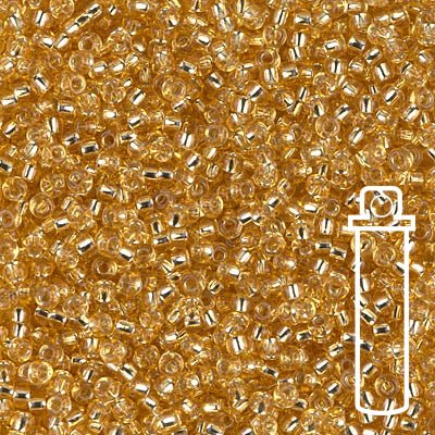 Rocailles - Perlen Miyuki 11/0 – Silver Lined Gold - PerlineBeads