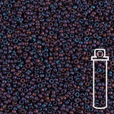 Rocailles - Perlen Miyuki 15/0 – Matte Metallic Dark Raspberry - PerlineBeads SA
