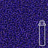 Rocailles-Perlen Miyuki 15/0 – Silver Lined Violet - PerlineBeads