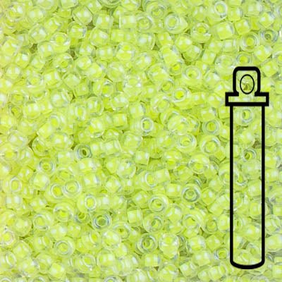 Rocailles - Perlen Miyuki 8/0 – Luminous Limeade - PerlineBeads