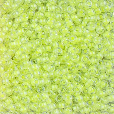 Rocailles - Perlen Miyuki 8/0 – Luminous Limeade - PerlineBeads