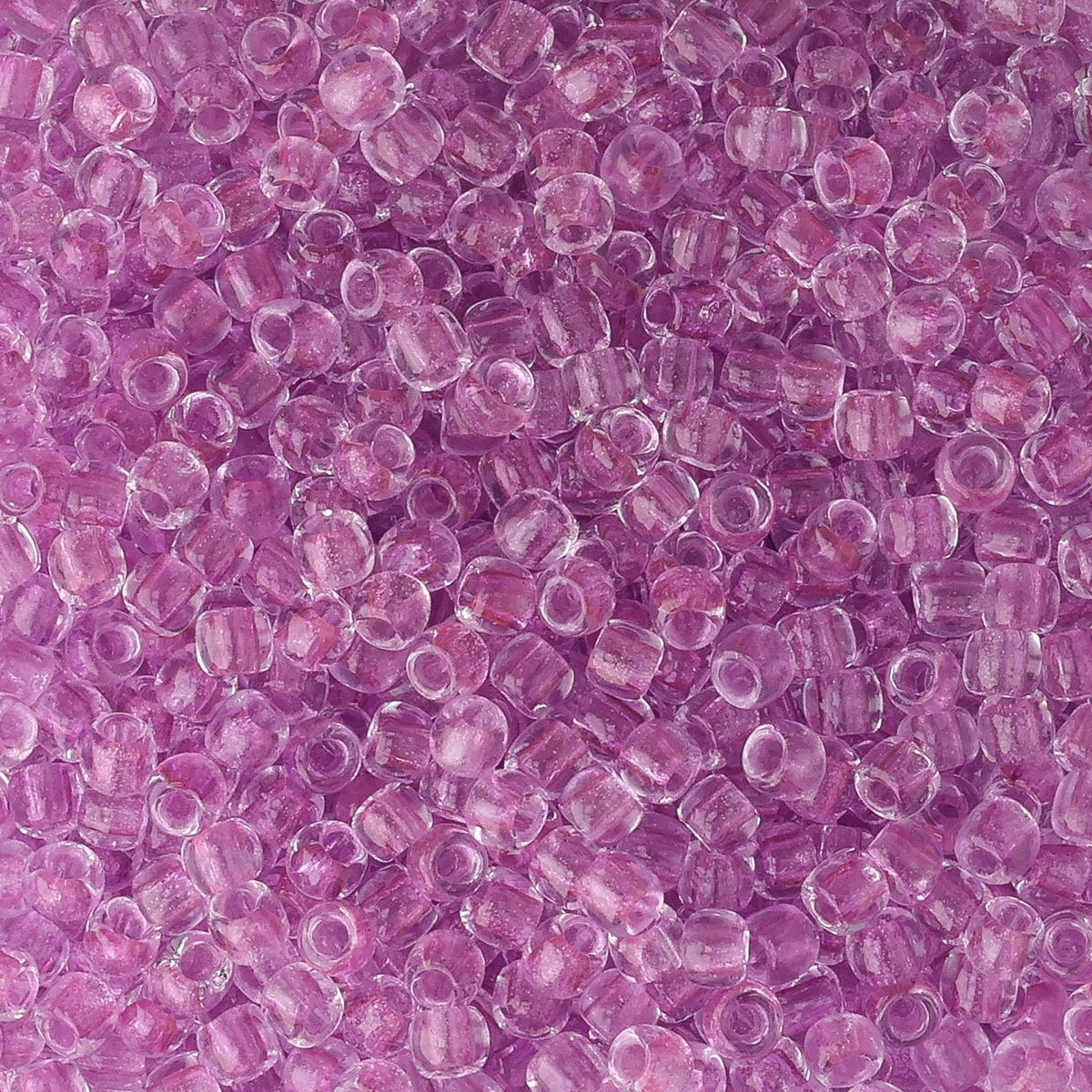 Rocailles-Perlen Toho 11/0 • Glow in the Dark • Dark Pink/Green Pink - PerlineBeads SA