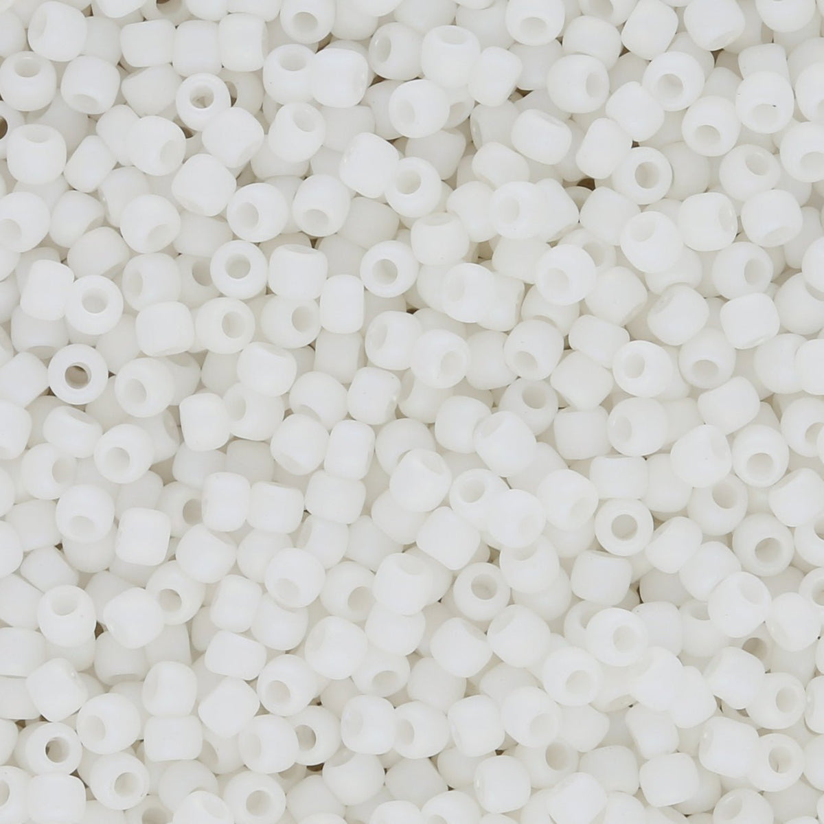 Rocailles - Perlen Toho 11/0 – Matte - Color Opaque - Rainbow White - PerlineBeads SA