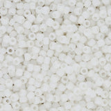 Rocailles - Perlen Toho 11/0 – Matte - Color Opaque - Rainbow White - PerlineBeads SA