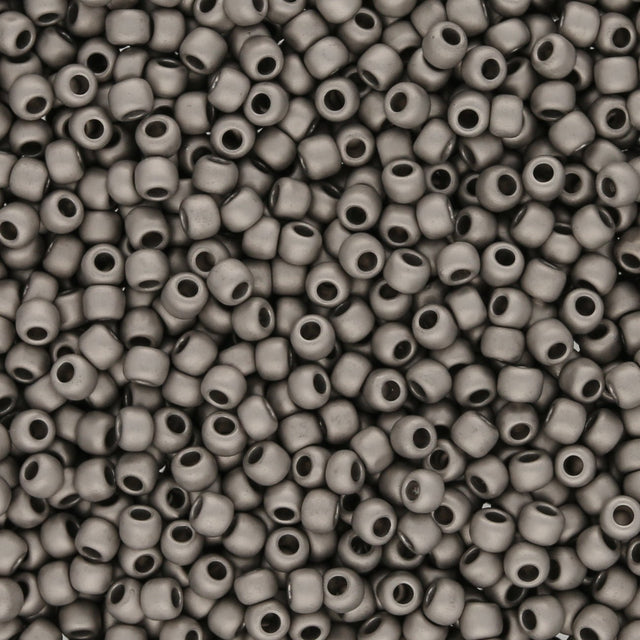 Rocailles - Perlen Toho 11/0 – Metallic Frosted Antique Silver - PerlineBeads SA