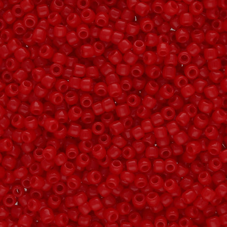Rocailles-Perlen Toho 11/0 – Opaque Cherry - PerlineBeads