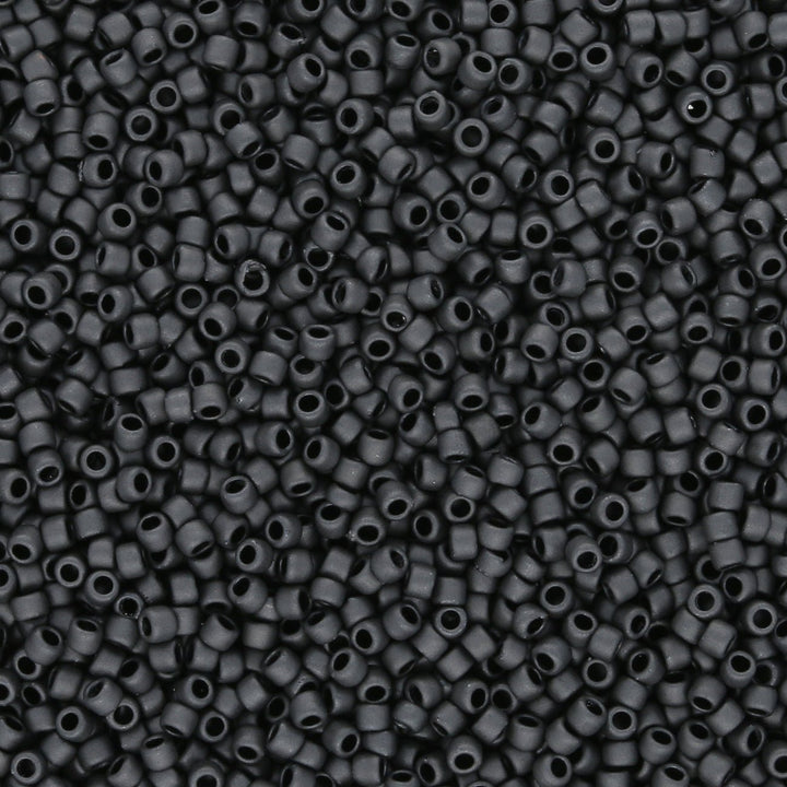 Rocailles-Perlen Toho 15/0 – Matte-Color Opaque Gray - PerlineBeads