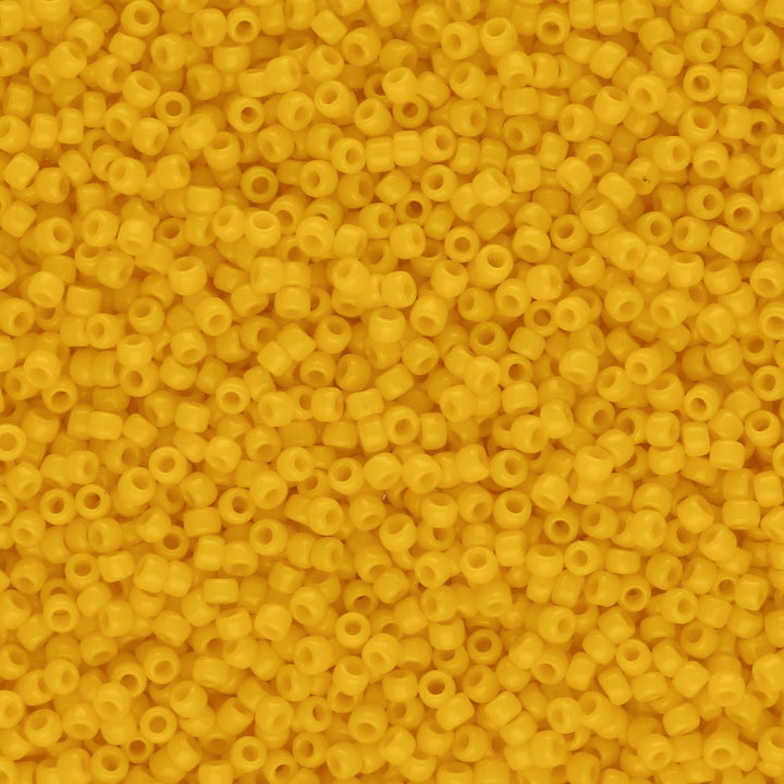 Rocailles-Perlen Toho 15/0 – Opaque Sunshine - PerlineBeads