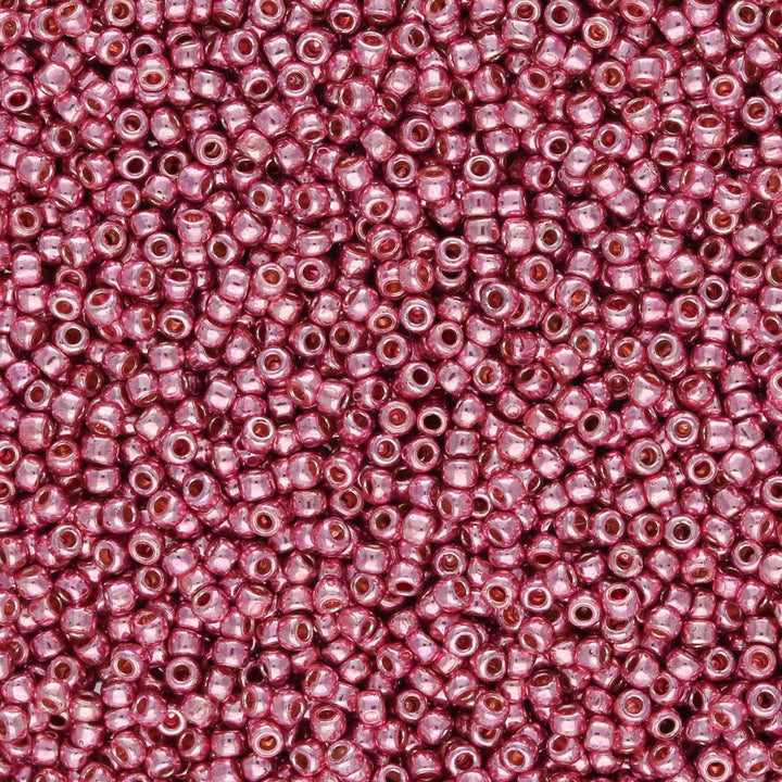 Rocailles-Perlen Toho 15/0 – PermaFinish - Galvanized Pink Lilac - PerlineBeads