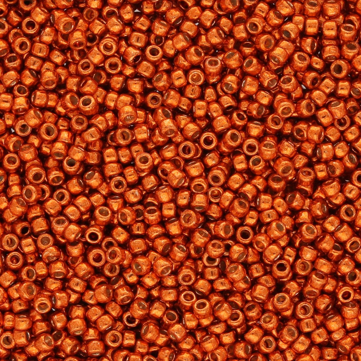 Rocailles - Perlen Toho 15/0 – PermaFinish - Galvanized Saffron - PerlineBeads SA