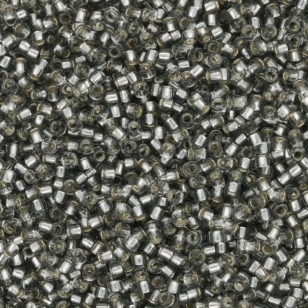 Rocailles - Perlen Toho 15/0 – Silver - Lined Gray - PerlineBeads SA