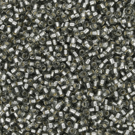 Rocailles - Perlen Toho 15/0 – Silver - Lined Gray - PerlineBeads SA
