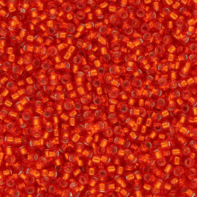 Rocailles - Perlen Toho 15/0 – Silver - Lined Light Siam Ruby - PerlineBeads SA