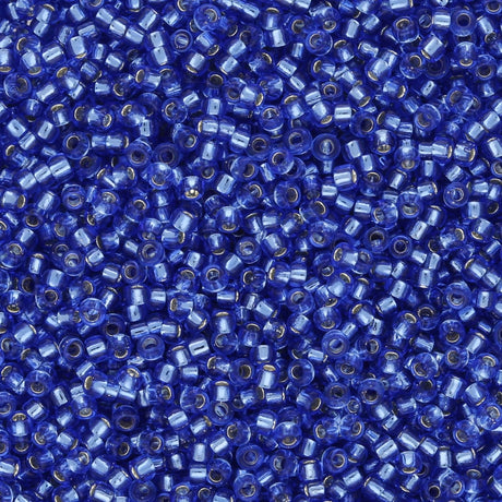 Rocailles - Perlen Toho 15/0 – Silver - Lined Sapphire - PerlineBeads SA