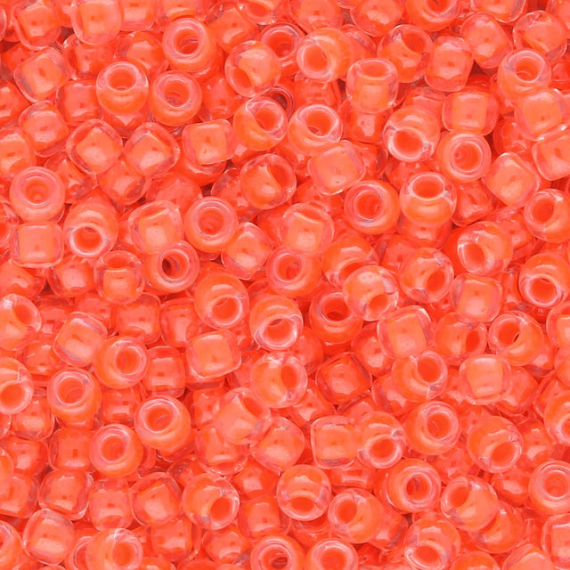 Rocailles - Perlen Toho 8/0 – Luminous Neon Salmon - PerlineBeads SA