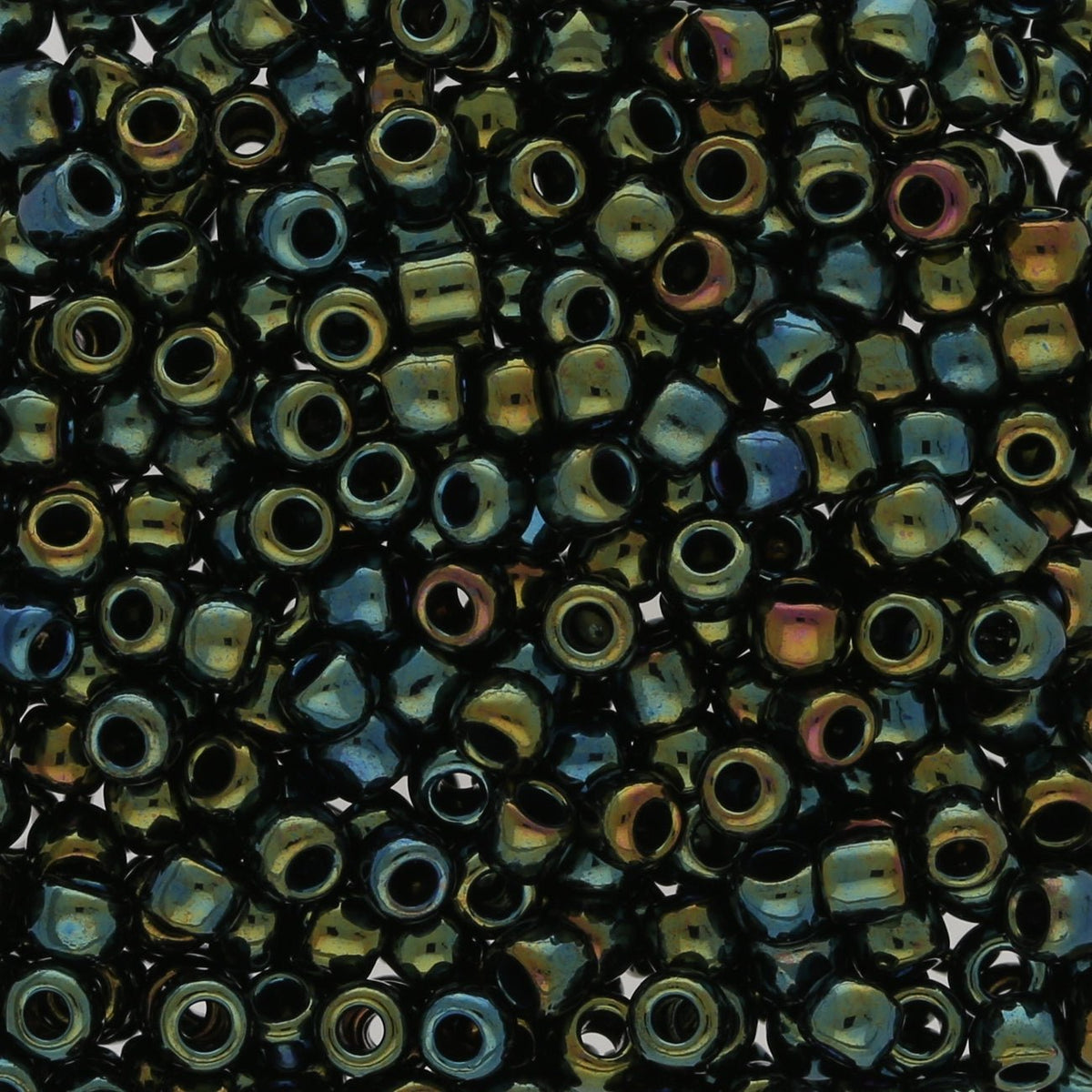 Rocailles - Perlen Toho 8/0 – Metallic Iris - Green/Brown - PerlineBeads SA