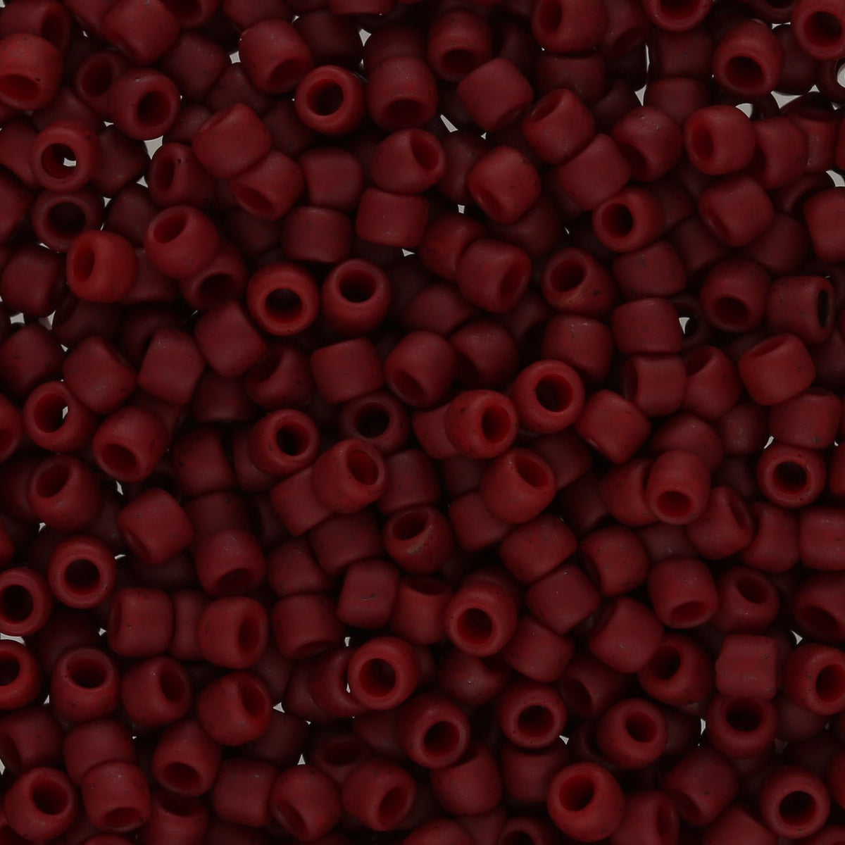 Rocailles-Perlen Toho 8/0 – Semi Glazed Dark Red - PerlineBeads