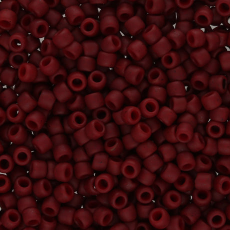 Rocailles-Perlen Toho 8/0 – Semi Glazed Dark Red - PerlineBeads