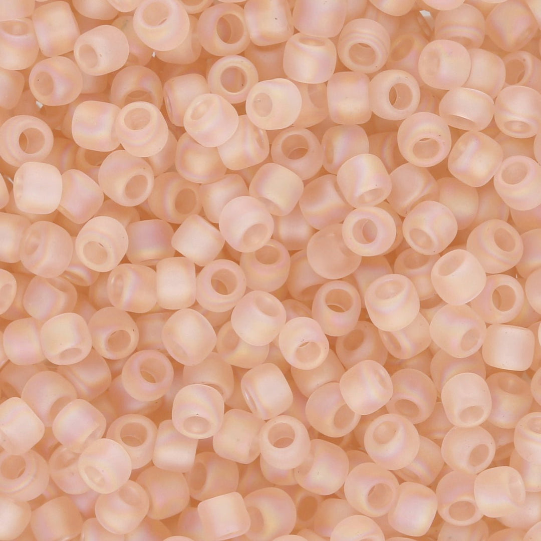 Rocailles - Perlen Toho 8/0 – Transparent - Rainbow Frosted Rosaline - PerlineBeads