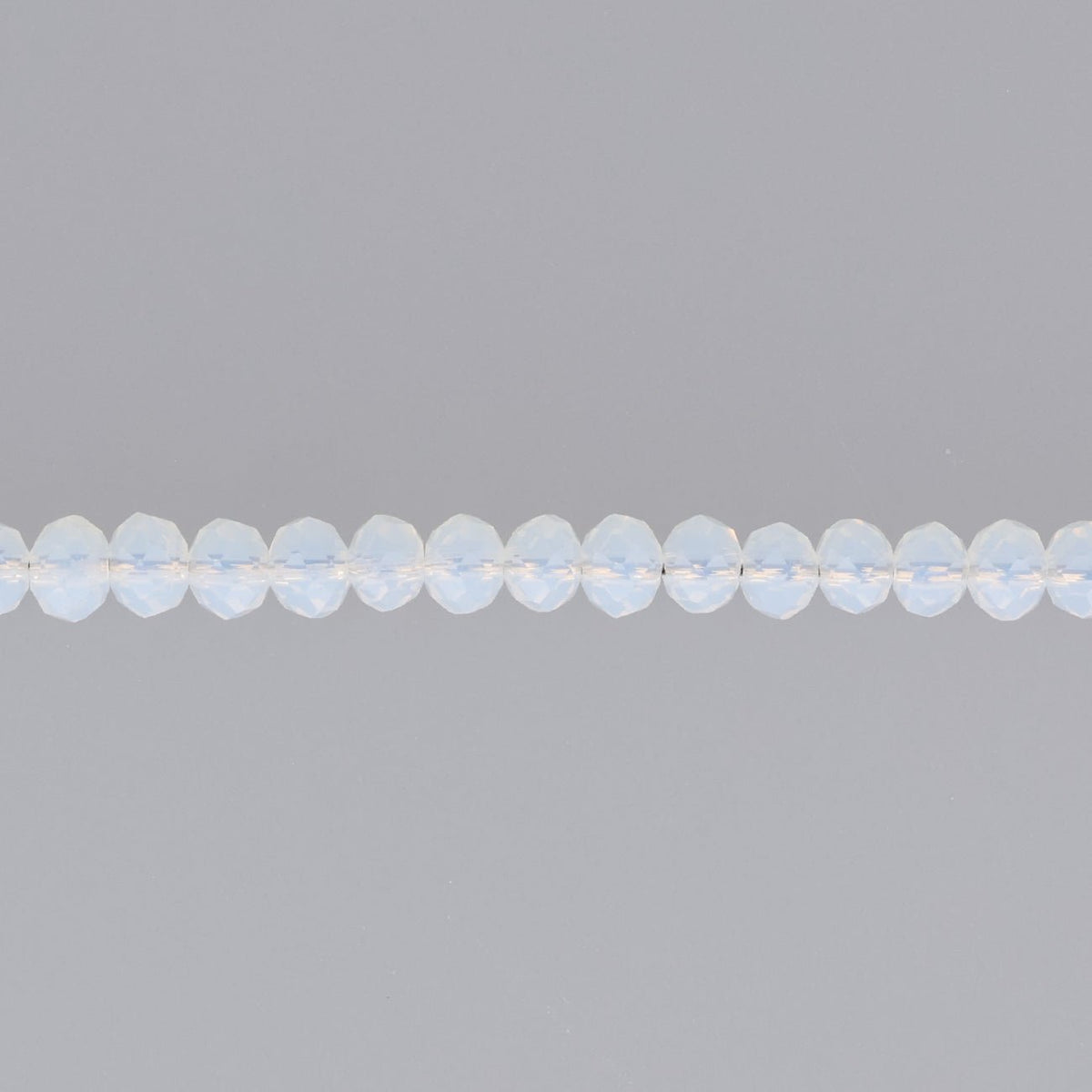 Rondellen aus facettiertem Glas 3x2 mm - Opal - PerlineBeads SA