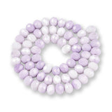Rondellen aus facettiertem Glas 7x5.5 mm - Lilac - PerlineBeads SA