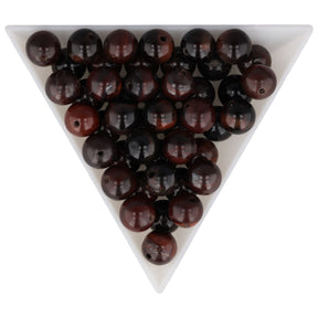 Rotes Tigerauge Perlen · rund · 8 mm - PerlineBeads SA