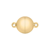 Runder Magnetverschluss ∅ 10 mm – Edelstahl PVD - Gold - PerlineBeads