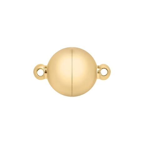 Runder Magnetverschluss ∅ 10 mm – Edelstahl PVD - Gold - PerlineBeads