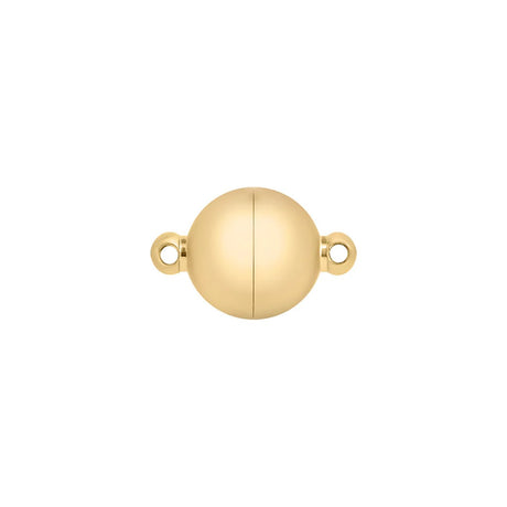 Runder Magnetverschluss ∅ 6 mm – Edelstahl PVD - Gold - PerlineBeads