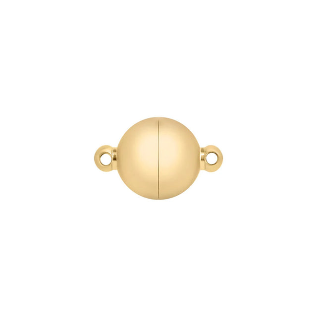 Runder Magnetverschluss ∅ 6 mm – Edelstahl PVD - Gold - PerlineBeads