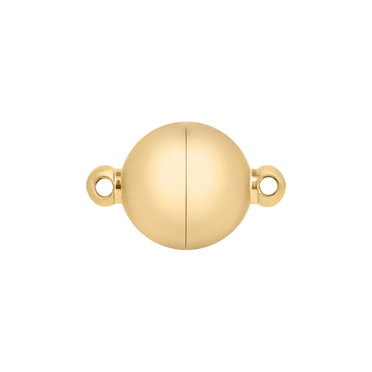 Runder Magnetverschluss ∅ 8 mm – Edelstahl PVD Beschichtung - Gold - PerlineBeads SA