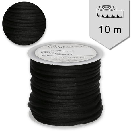 Satin Kordel ∅ 2 mm - 10 meter - PerlineBeads SA