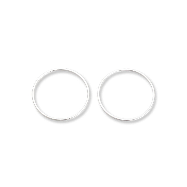 Schmuckverbinder Ringform, Ø 30 mm - Silber - PerlineBeads SA