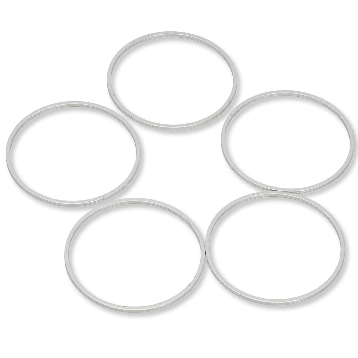 Schmuckverbinder Ringform, Ø 30 mm - Silber - PerlineBeads SA