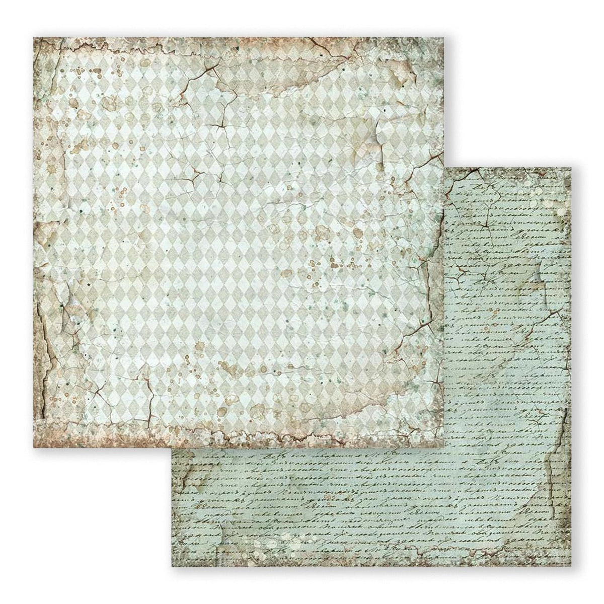 Scrapbook - Block "Alice" Backgrounds - Double Face - 10 Seiten - 20,3 x 20,3 (8x8 inch) - PerlineBeads SA