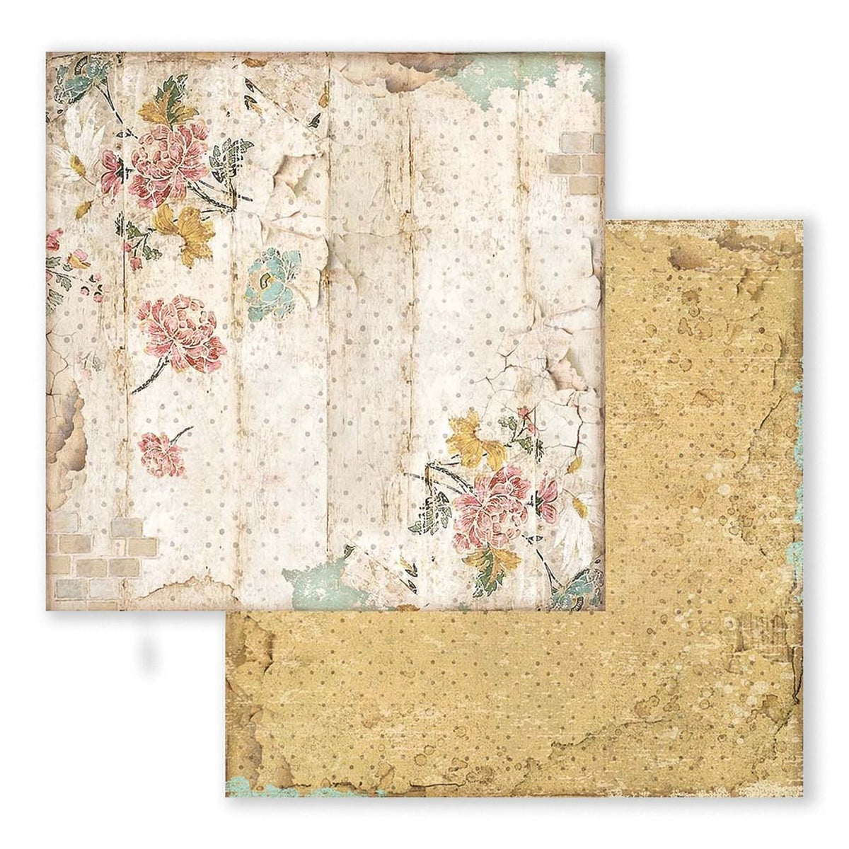 Scrapbook - Block "Alice" Backgrounds - Double Face - 10 Seiten - 20,3 x 20,3 (8x8 inch) - PerlineBeads SA