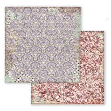 Scrapbook - Block "Alice" Backgrounds - Double Face - 10 Seiten - 20,3 x 20,3 (8x8 inch) - PerlineBeads SA