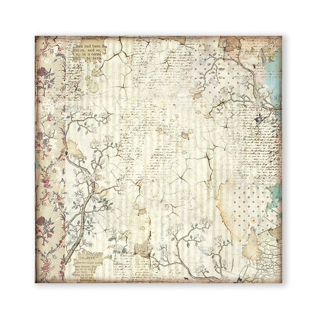 Scrapbook - Block "Alice" Backgrounds - Double Face - 10 Seiten - 20,3 x 20,3 (8x8 inch) - PerlineBeads SA