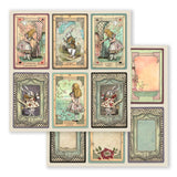 Scrapbook - Block "Alice in Wonderland" - Double Face - 10 Seiten - 30,5 x 30,5 cm (12 x 12 inch) - PerlineBeads SA