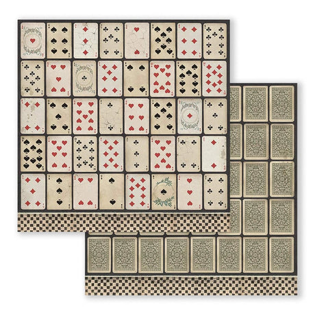 Scrapbook - Block "Alice in Wonderland" - Double Face - 10 Seiten - 30,5 x 30,5 cm (12 x 12 inch) - PerlineBeads SA