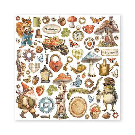 Scrapbook - Block "Hidde Grove" - Double Face - 10 Seiten - 30,5 x 30,5 cm (12 x 12 inch) - PerlineBeads SA
