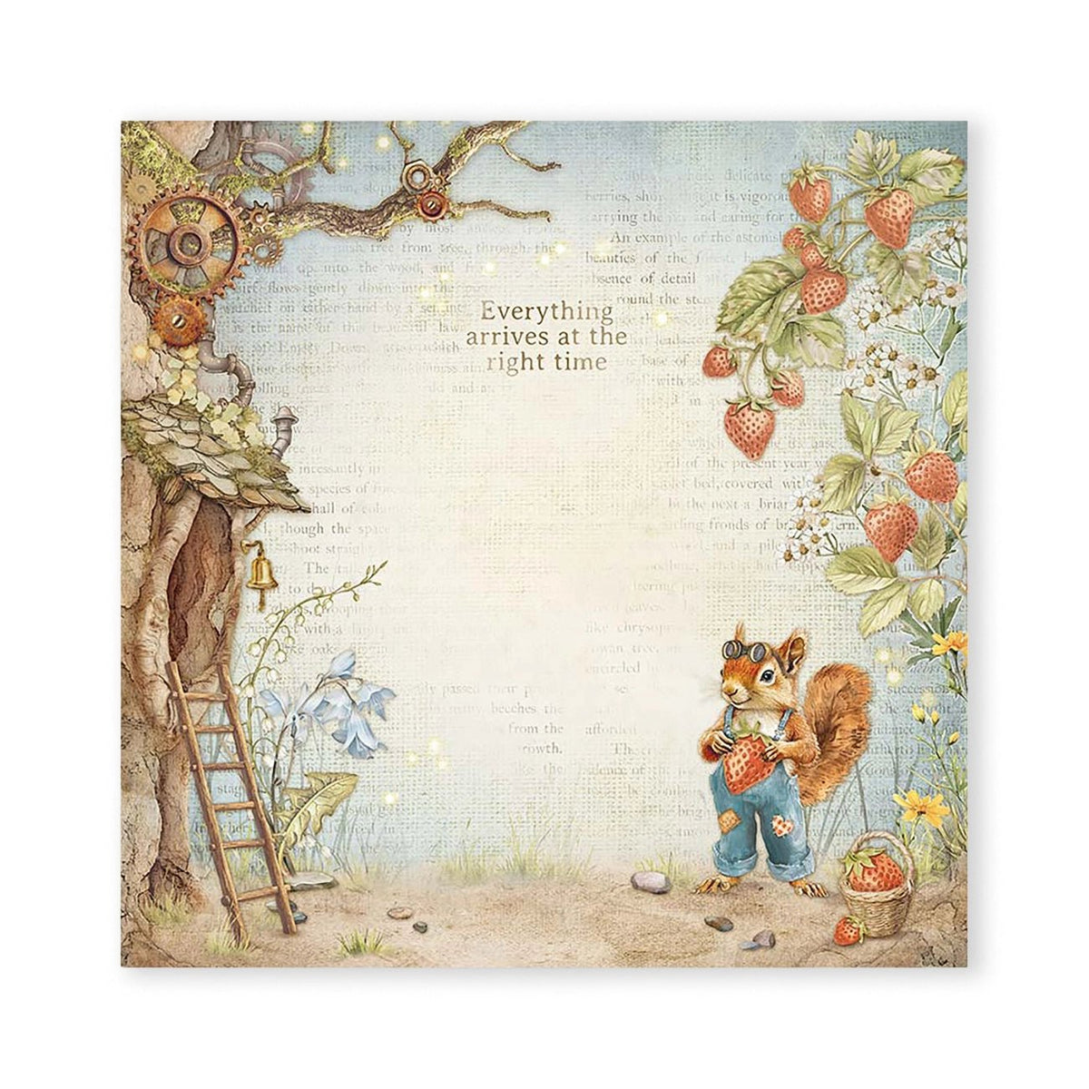 Scrapbook - Block "Hidde Grove" - Double Face - 10 Seiten - 30,5 x 30,5 cm (12 x 12 inch) - PerlineBeads SA