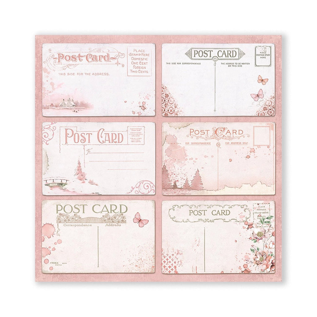 Scrapbook - Block "Roseland" - Double Face - 10 Seiten - 20,3 x 20,3 (8x8 inch) - PerlineBeads SA