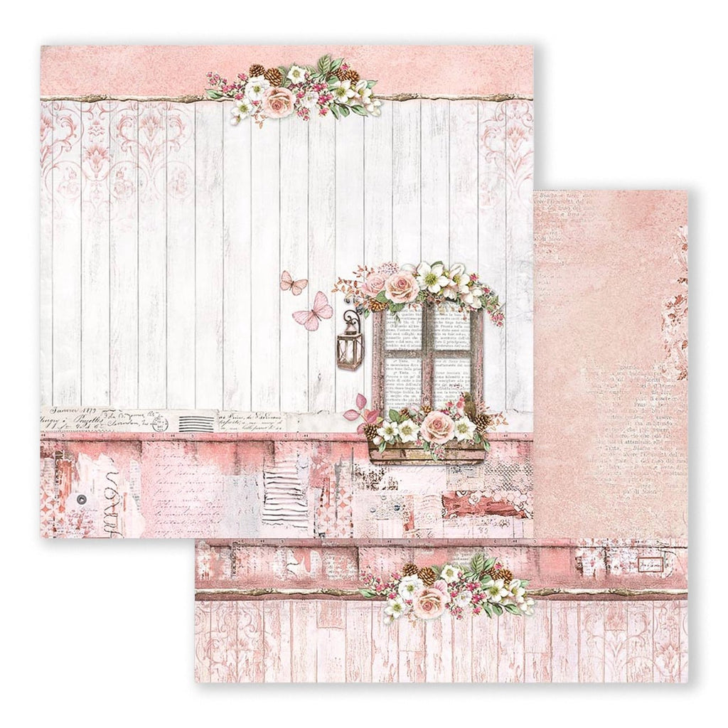 Scrapbook - Block "Roseland" - Double Face - 10 Seiten - 20,3 x 20,3 (8x8 inch) - PerlineBeads SA