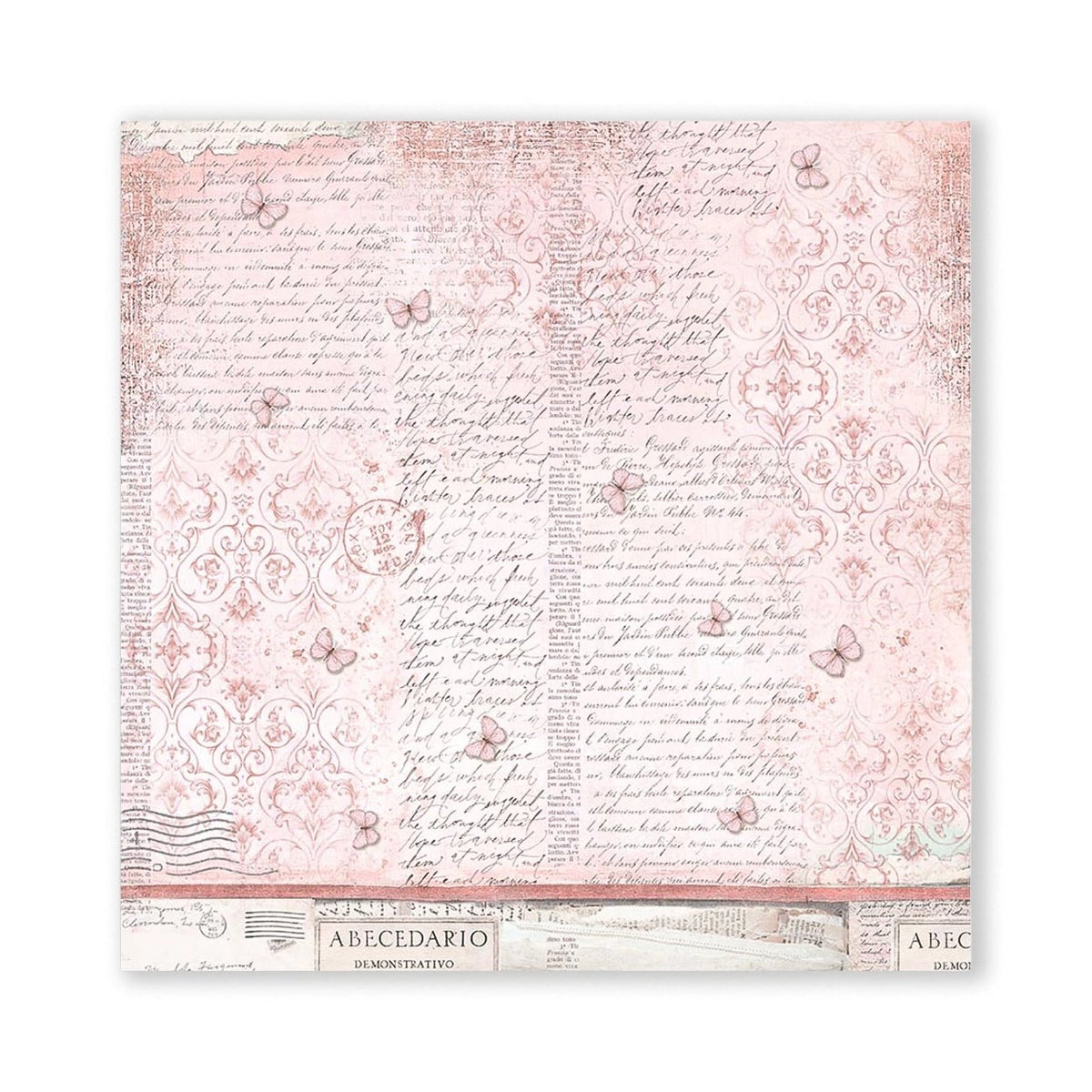 Scrapbook - Block "Roseland" - Double Face - 10 Seiten - 20,3 x 20,3 (8x8 inch) - PerlineBeads SA